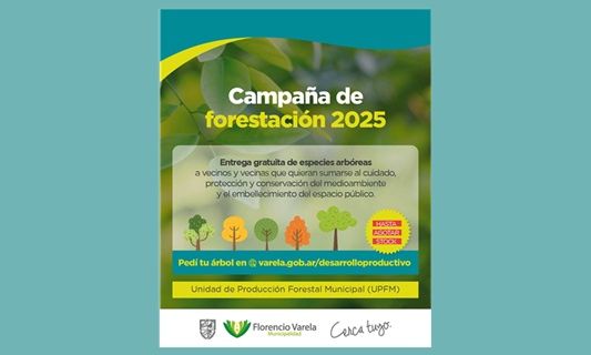 Desarrollo de espacios verdes: campaña de forestación en Florencio Varela